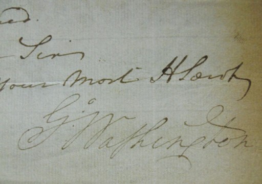 George Washington Autographed Letter to Be Sold at Auction