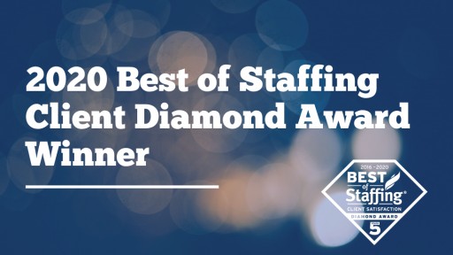 Sparks Group Wins ClearlyRated's 2020 Best of Staffing Client Diamond Award