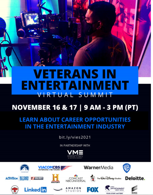 Entertainment Industry Enlists Veterans in Media & Entertainment (VME) to Host Third Annual Virtual Summit