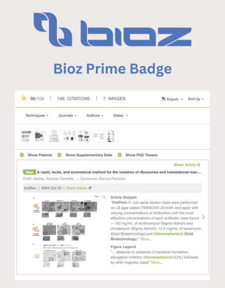 Bioz Prime Badge