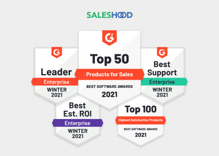 Saleshood Named as Top 25 Best Sales Products of 2021 by G2