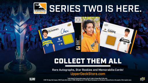 Upper Deck's First-Ever Esports Spokesperson Revealed in New Overwatch League™ Series 2 Trading Cards