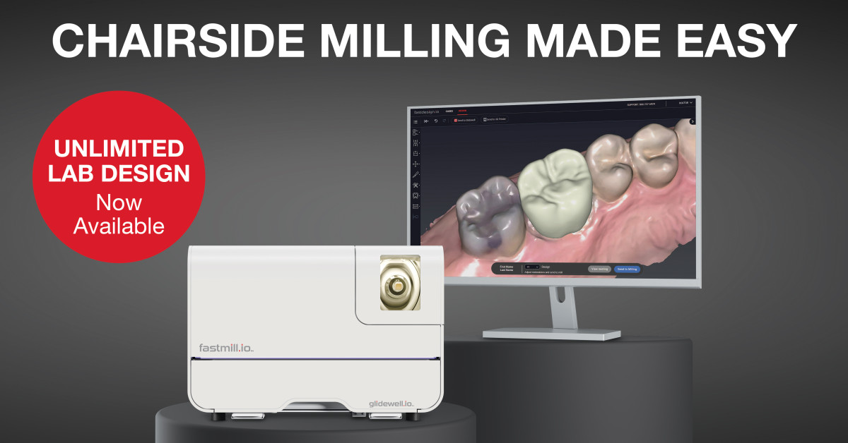 Glidewell Announces Unlimited Lab Design Service Exclusively for fastmill.io(TM) Owners