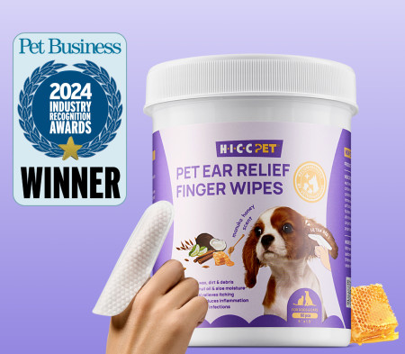 HICC Pet® Ear Relief Finger Wipes with Manuka Honey