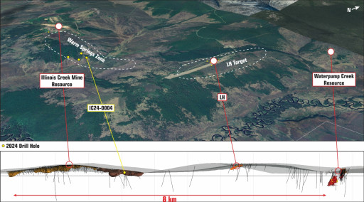 Western Alaska Minerals Intersects First Gold Intercept at Warm Springs