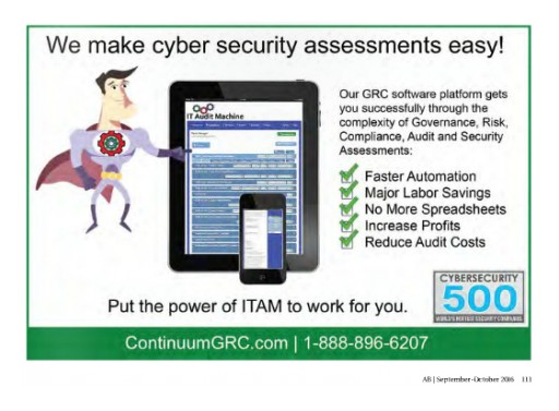 Continuum GRC's IT Audit Machine (ITAM) RegTech Solution Revolutionizes the Industry by Reining in Skyrocketing Compliance Costs