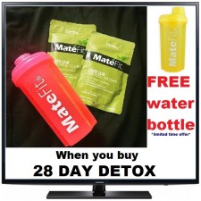Free Yellow Shaker Bottle when you buy MateFit Teatox  28 Day Detox  *Limited Time Offer*