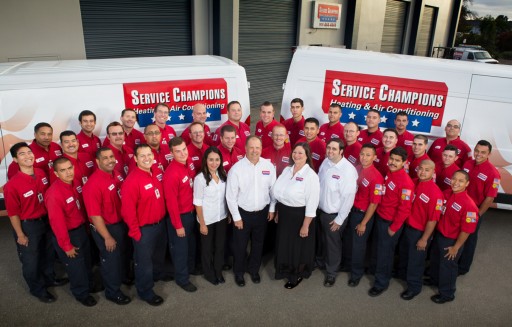 Service Champions Heating & Air Conditioning Named a San Francisco Bay Area 2016 "Top Workplace"