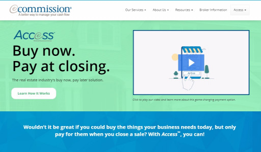 eCommission Launches Access: An Innovative Way for Real Estate Agents to Pay for Goods and Services