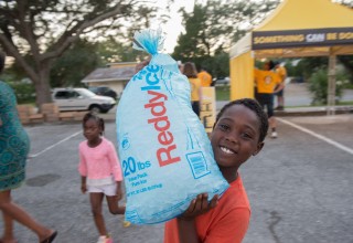 Scientology Volunteer Ministers provided ice, water, and other supplies to Clearwater residents, many of who have been without power since the hurricane struck.