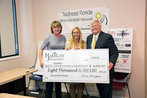 Harrigan Foundation's Run to the Rescue Donates to Southeast Florida Behavioral Health Network