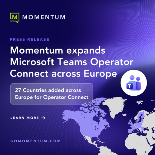 Momentum Expands Microsoft Teams Operator Connect Across Europe