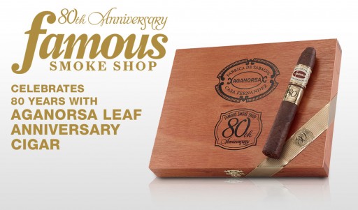Famous Smoke Shop Celebrates 80th Year With Aganorsa Leaf Anniversary Cigar