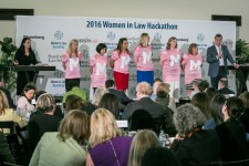 Women in Law Hackathon team pitches the Mansfield Rule idea