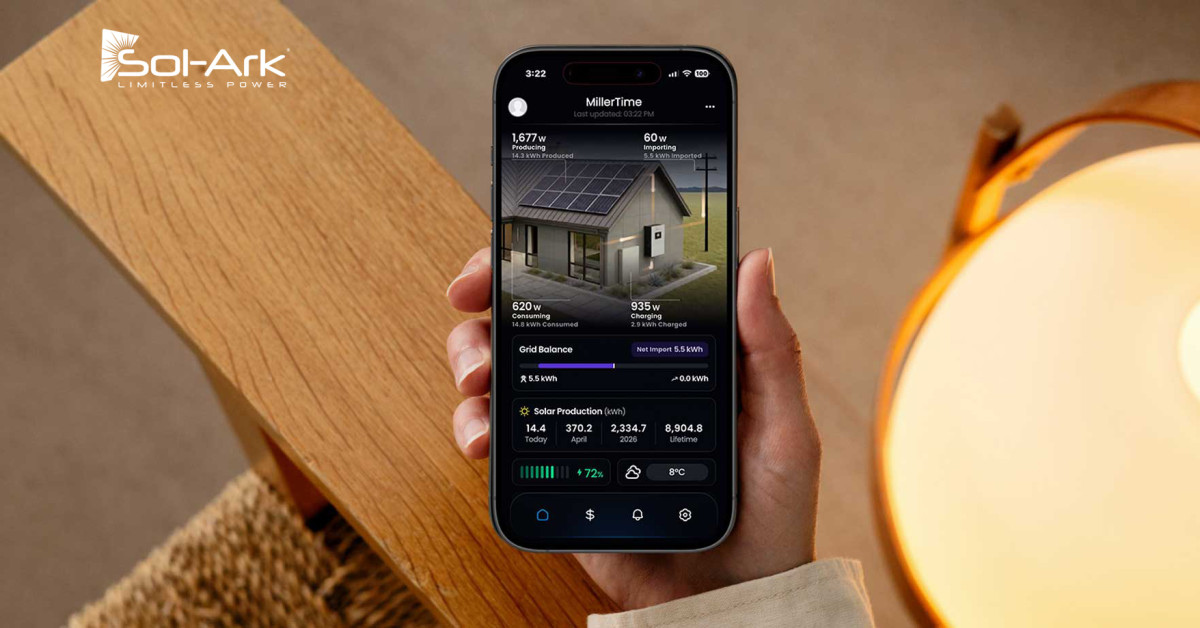 New MySolArk v2 App Simplifies Home Energy Management and Virtual Power Plant Participation