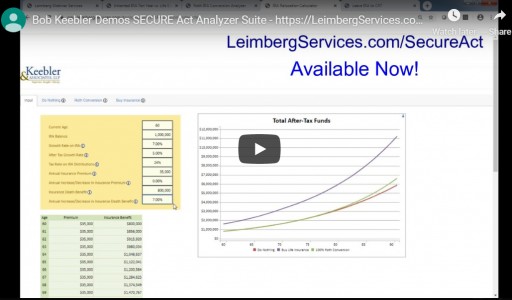 Leimberg Information Services Introduces Comprehensive Suite of Tools to Help Advisors Navigate the SECURE Act