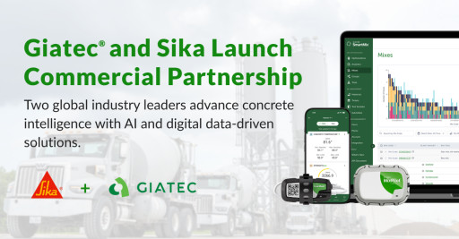 Giatec and Sika Launch Commercial Partnership to Accelerate Global Adoption of Digital Data-Driven Concrete Solutions