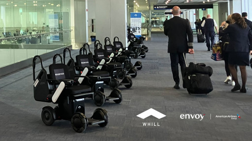 WHILL and Envoy Air Announce First Commercial Deployments of Autonomous Mobility Services at Major U.S. Airports