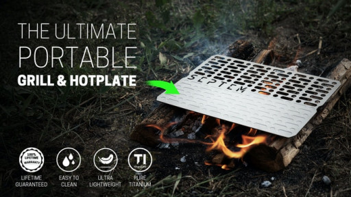 SEPTEM Launches the Smallest Pure Titanium Camp Grill & Hotplate on Kickstarter