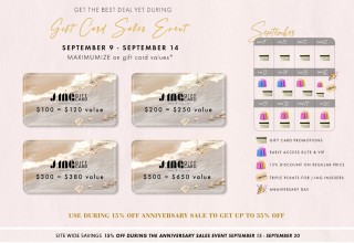  J.ING 2-Year Anniversary Gift Card Campaign Info
