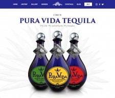 Pura Vida Tequila Homepage 
