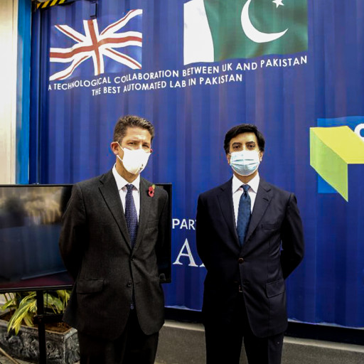 British High Commissioner Dr. Christian Turner Inaugurates Robot-Operated Covid-19 Testing Lab in Islamabad
