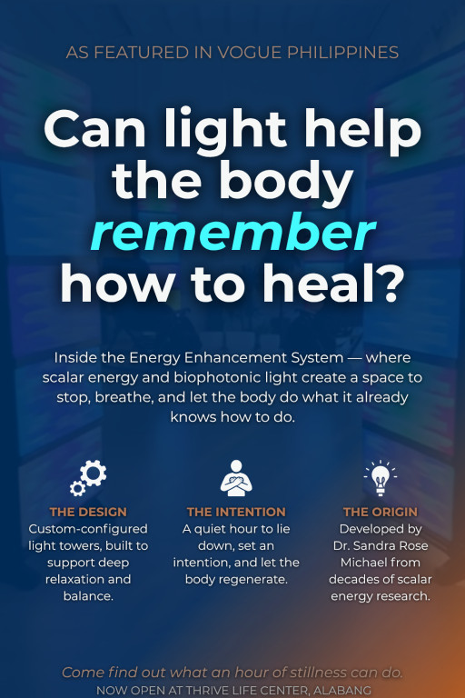 Thrive Life Center and EESystem(TM) Featured by Vogue Philippines in Exploration of Light, Energy, and Modern Wellness