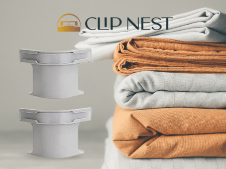 ClipNest Mechanical Bed Sheet Fastening System