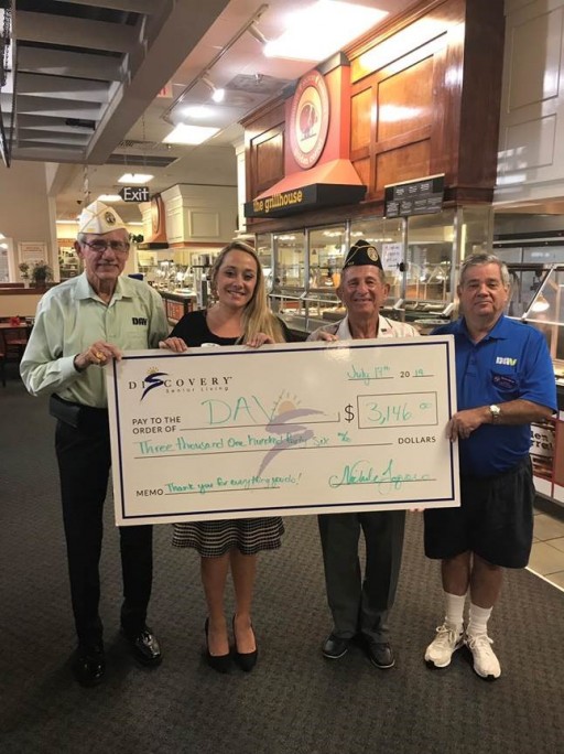 Sumter Senior Living Raises More Than $3,000 for Disabled Veterans
