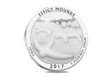 2017 Silver America the Beautiful ATB Iowa Effigy Mounds National Monument 5 oz Coin