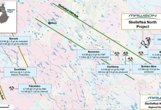 Mawson Gold Limited, Monday, June 13, 2022, Press release picture