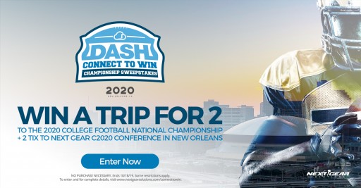 Next Gear Solutions Launches DASH Connect to Win Championship Sweepstakes