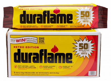 Duraflame 50th Anniversary Retro Packaging