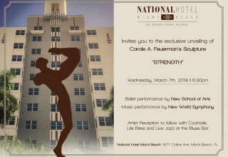 Carole Feuerman invitation at National Hotel
