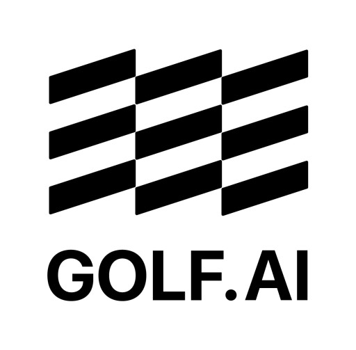GOLF.AI stacked transparent logo (black)