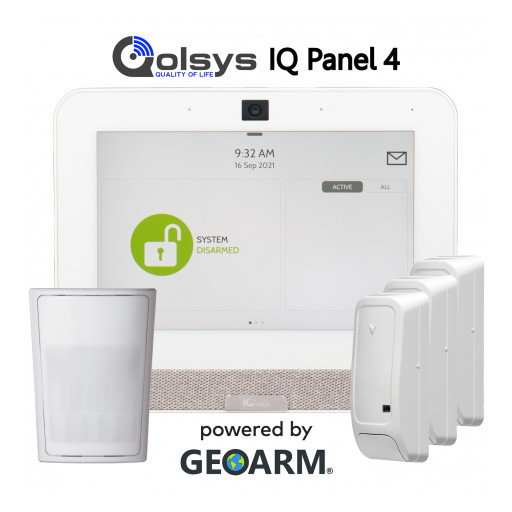 GeoArm Adds the Qolsys IQ Panel 4 Wireless Security System Kits
