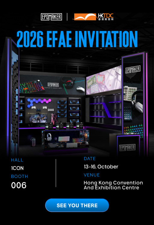 Epomaker Showcases Its Latest Products at Hong Kong Electronics Fair 2026 (Autumn Edition)
