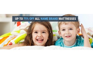 Up to 75 percent discount on luxury mattresses.