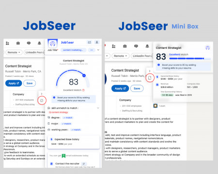 JobSeer vs. JobSeer Mini Size