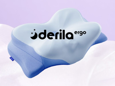 Derila ERGO Memory Foam Pillow: Ergonomic Butterfly Design