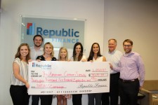 Republic Finance donates fundraising proceeds to the American Cancer Society.