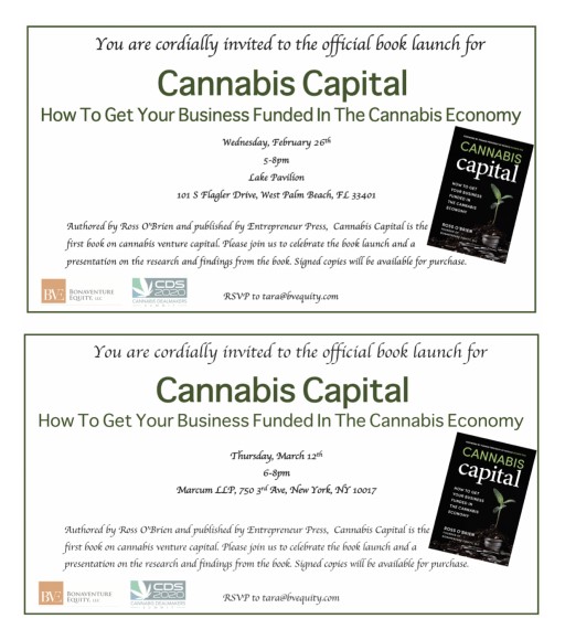 Bonaventure Equity CEO Ross O'Brien Launches First Book on Cannabis Venture Capital