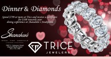 Trice Jewelers Offers Shoppers $100 Gift Certificate to Local Steakhouse With Dinner and Diamonds Promotion