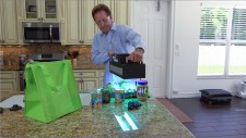 Man with autoimmune deficiency uses UVC light to disinfect groceries