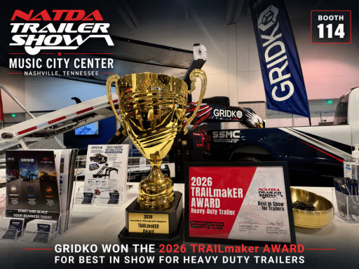 Gridko's New Live Drive PTO Roll-Off Trailer Wins the Heavy-Duty TRAILmakER Award 2026 at NATDA Awards