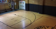 Holy Family School Gym with Wall Pads