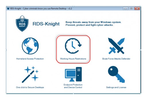 RDS-Knight Provides Working Hours Restriction to Control Remote Access