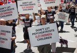 Protesters against use of ECT on children at APA Convention in Atlanta