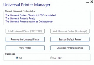 Universal Printer settings Manager - RDSWebAccess