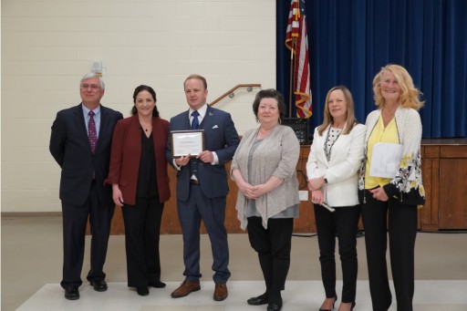 Jack W. Kennedy III Receives Award of Appreciation From the Mount Laurel Schools' Board of Education